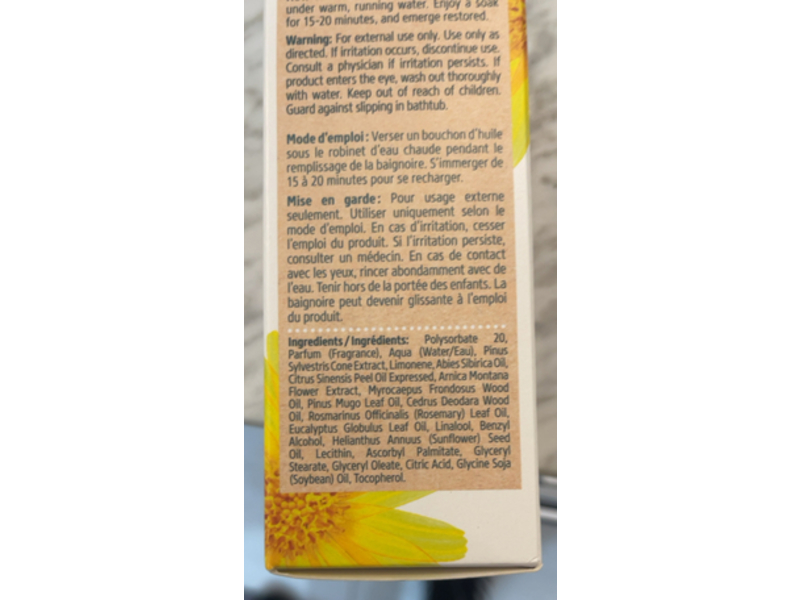 Kneipp Joint & Muscle Bath Oil, 3.4 fl oz/100 mL