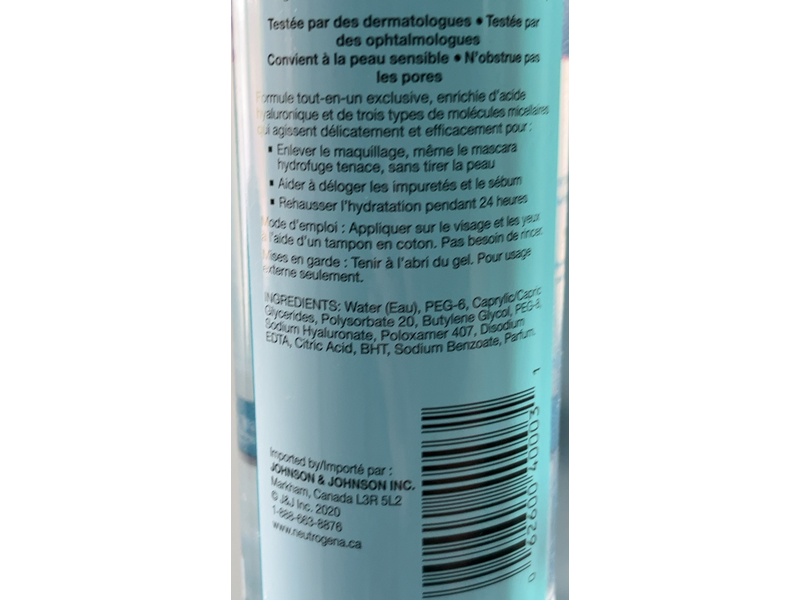 Neutrogena Hydro Boost Micellar Water, 400 mL