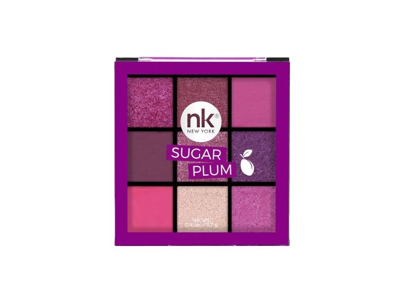 Nicka K New York Makeup Nine Color Shadow Palette, Sugar Plum, 0.4 oz/11.7 g