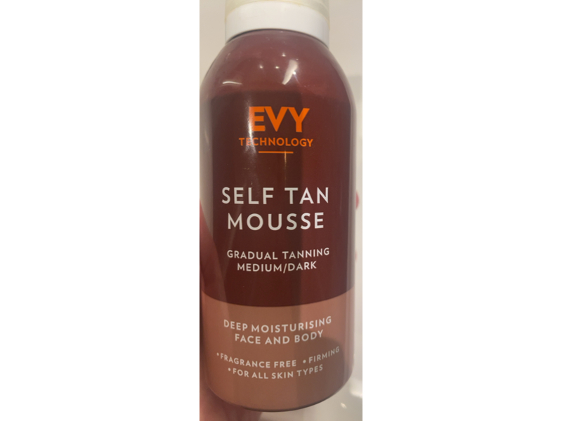 Evy Technology Self Tan Mousse, Medium Dark, 150 mL