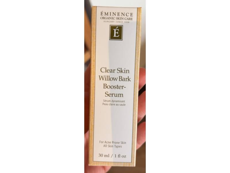 Eminence Organic Skin Care Clear Skin Willow Bark Booster Serum,1 fl oz/30 mL