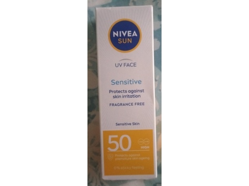 Nivea Sun Sensitive UV Face Cream, SPF 50, 50mL