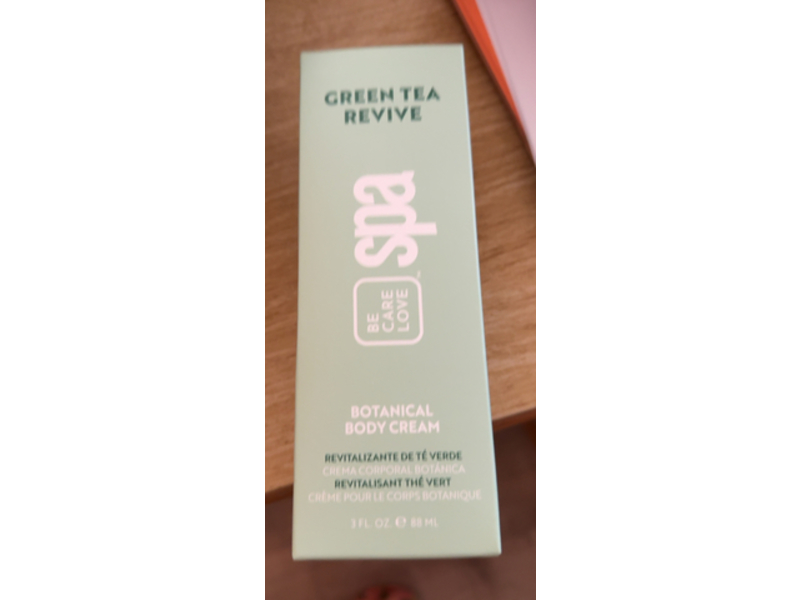 Be Care Love Spa Botanical Body Cream, Green Tea Revive, 3 fl oz/88 mL