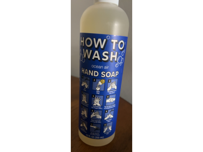 How To Wash Hand Soap, Ocean Air, 12 fl oz/355 mL