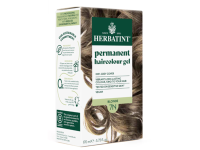 Herbatint Permanent Hair Colour Gel, 7N Blonde, 5.75 fl oz/170 mL