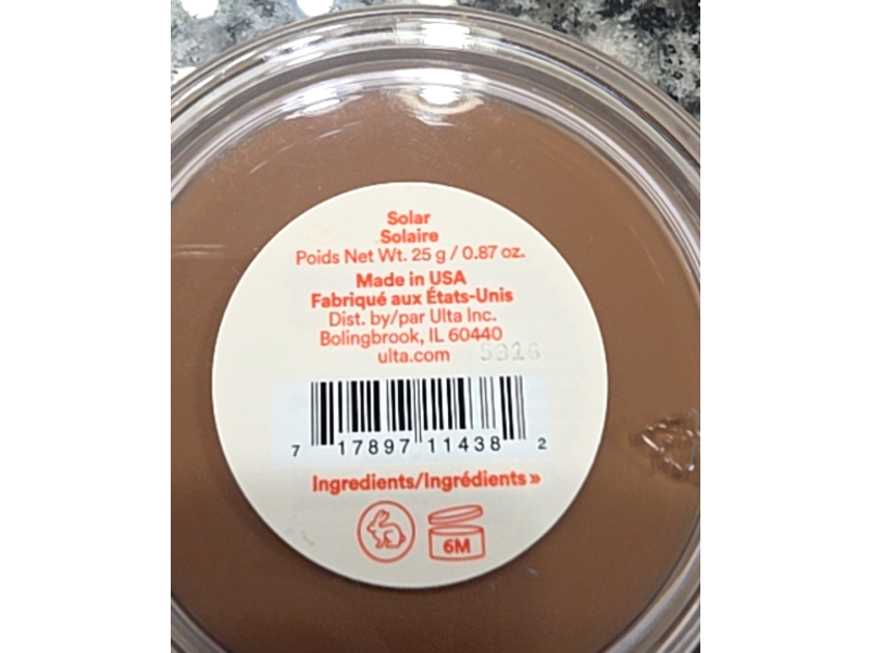 Ulta Beauty Collection Bronze Balmshell Face & Body Cream Bronzer, Solar, 0.87 oz/25 g