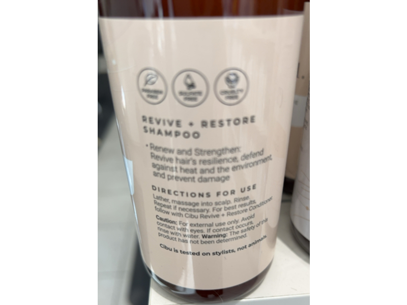Cibu Revive + Resstore Shampoo, 11.83 fl oz/350 mL
