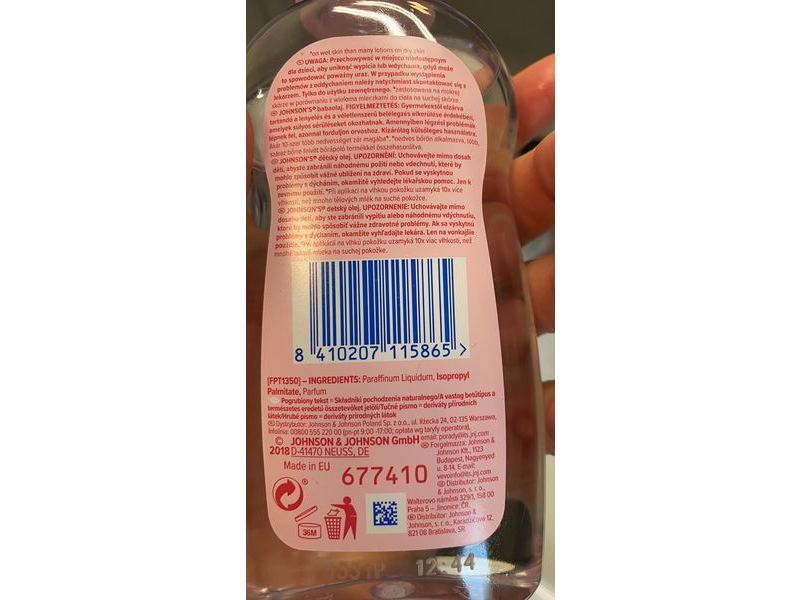 Johnson's Baby Oil, 200 ml