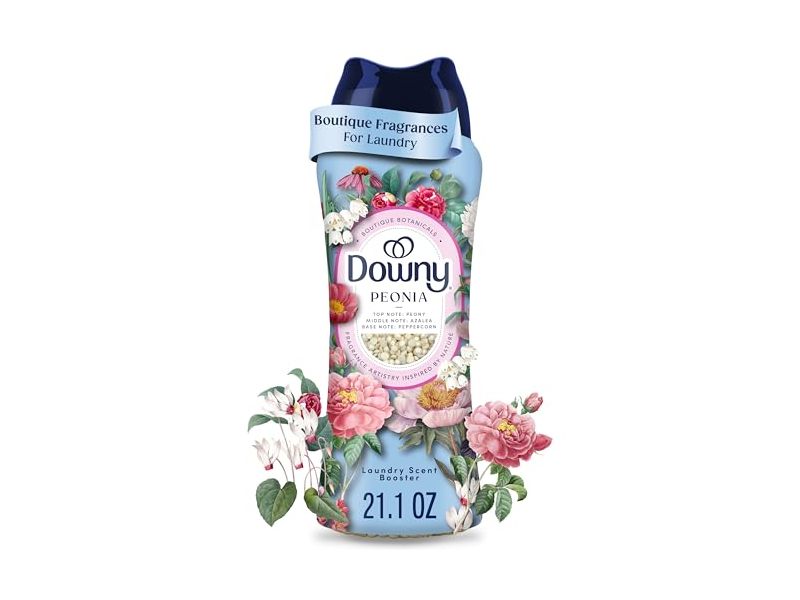 Downy Boutique Botanicals Laundry Scent Booster, Peonia Scent, 21.1 oz