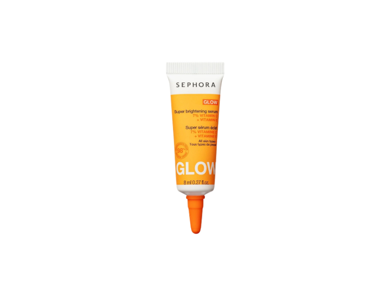 Sephora Glow Super Brightening Serum, Vitamin C + Vitamin E, 0.27 fl oz/8 mL