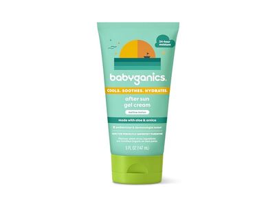 Babyganics After Sun Gel Cream, Mellow Melon, 5 fl oz/147 mL