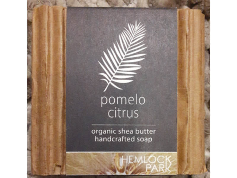 Hemlock Park Organic Shea Butter Handcrafted Soap, Pomelo Citrus, 5 oz/140 g