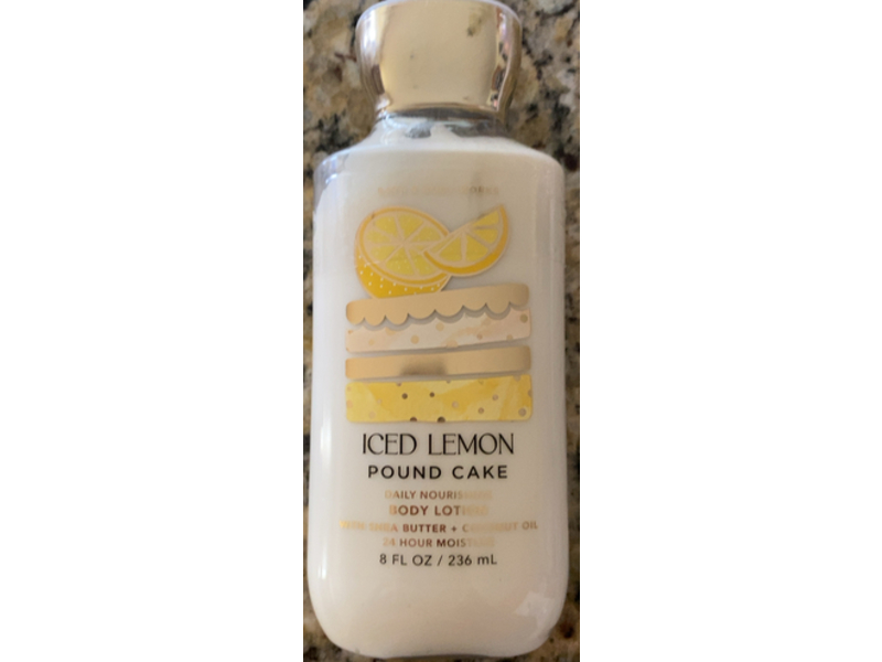 Bath & Body Works Iced Lemon Pound Cake Body Lotion, 8 fl oz/236 mL