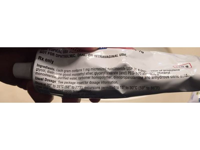 Fluocinonide Cream USP 0.1%, 60 g, Glenmark (RX)