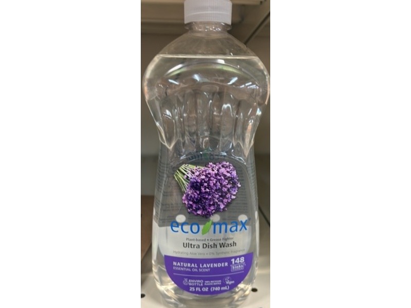 Eco-Max Ultra Dish Wash, Natural Lavender, 148 Loads, 25 Fl oz/740 mL