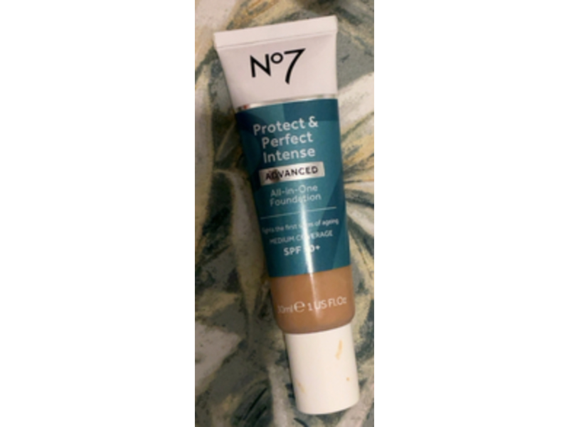 No7 Protect & Perfect Intense All In One Foundation, SPF 50+, Latte, 1 fl oz/30 mL