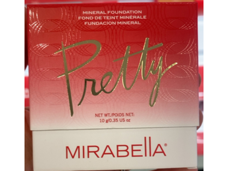Mirabella Pretty Mineral Foundation, Pure Press 1, 0.35 oz/10 g