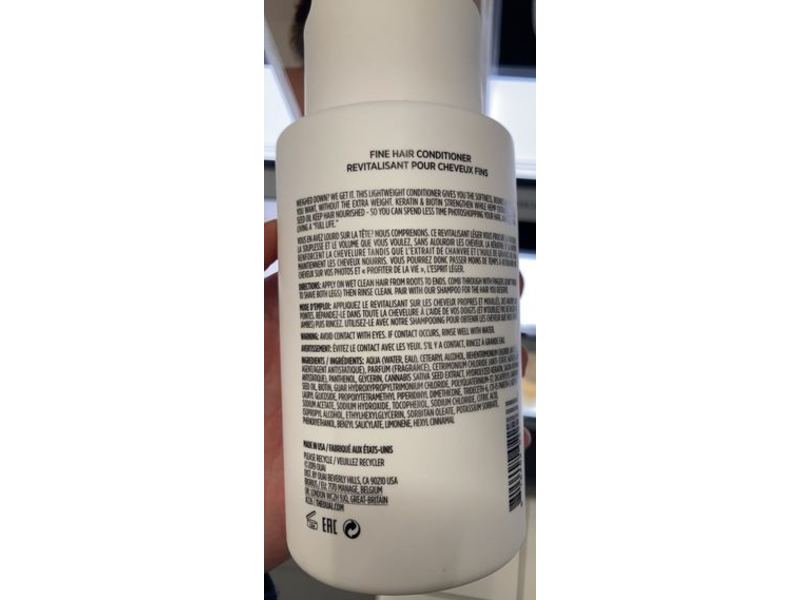 Ouai Fine Hair Revitalisant Conditioner, 10 fl oz/300 mL