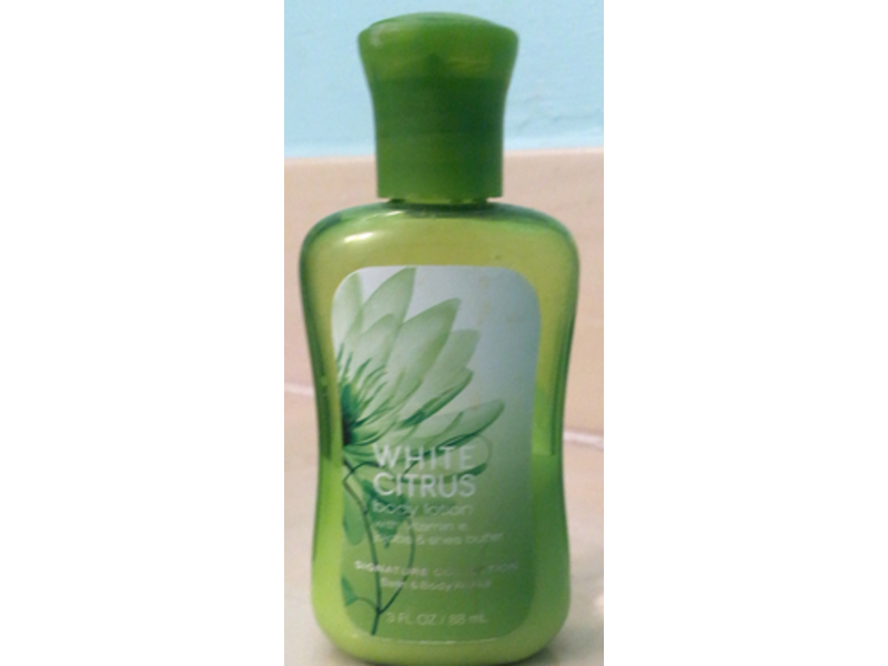 Body Works Body Lotion, White Citrus, 3 fl oz/88 mL