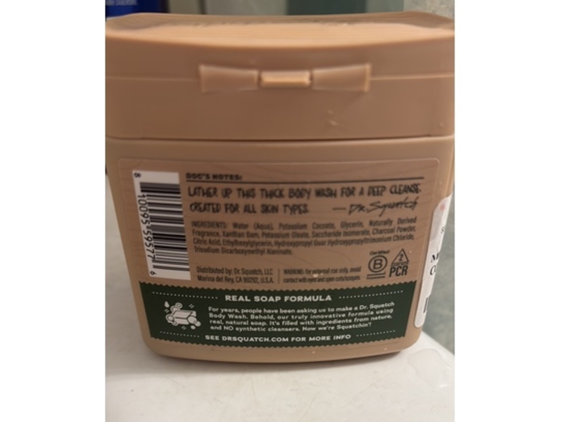 Dr. Squatch Mens Natural Body Wash, Pine Tar, 8 fl oz/236 mL