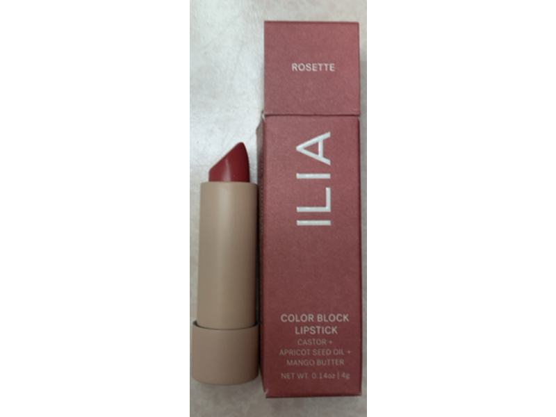 Ilia Colour Lipstick, Rosette, 0.14 oz/4 g