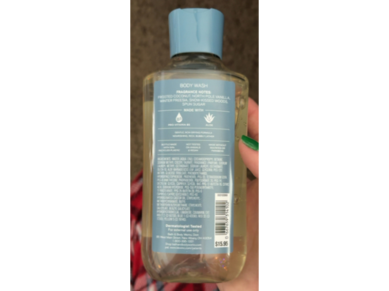 Bath & Body Works Frosted Coconut Snowball Body Wash, Pro Vitamin B5 + Aloe, 10 fl oz/295 mL