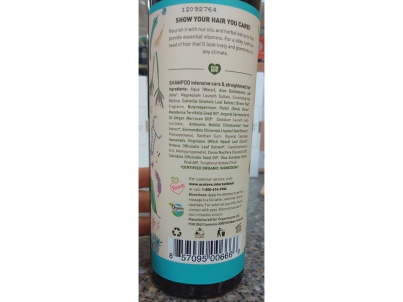 ecoLove Shampoo, Macadamia + Shea & Argan, 17.6 fl oz/500 mL