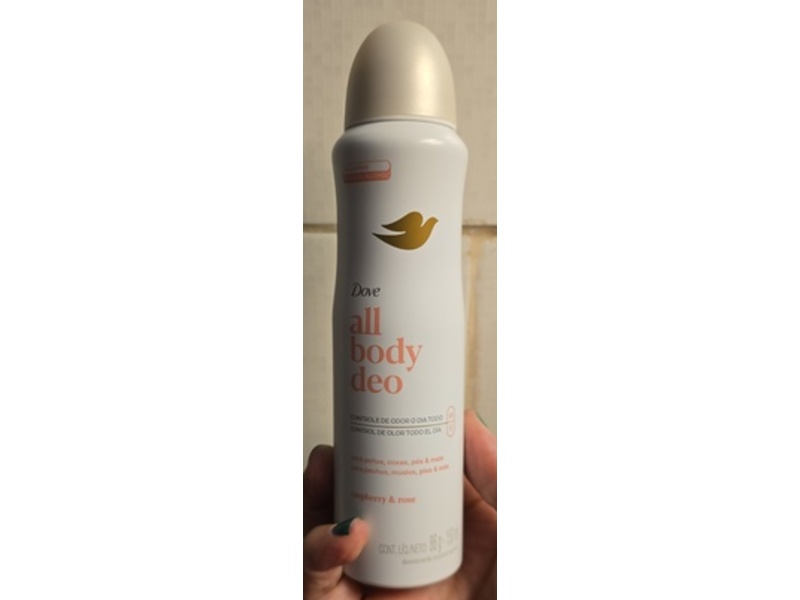 Dove All Body Deo, Raspberry & Rose, 150 mL