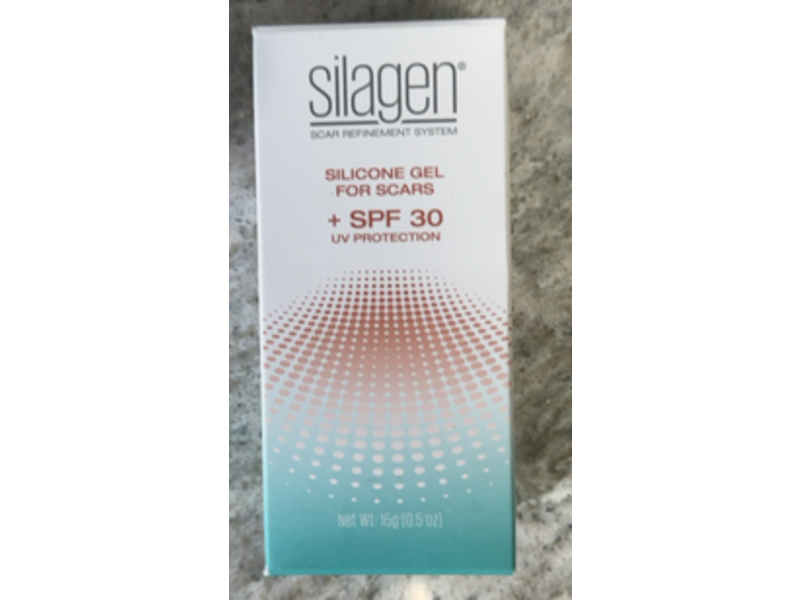 Silagen Silicone Scar Gel, SPF 30, 0.5 oz/15 g