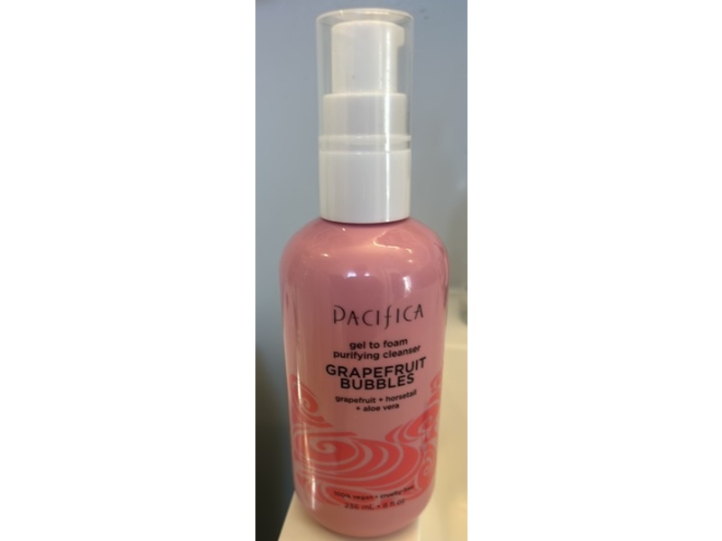 Pacifica Grapefruit Bubbles Gel-To-Foam Purifying Cleanser, 8 fl oz/236 mL