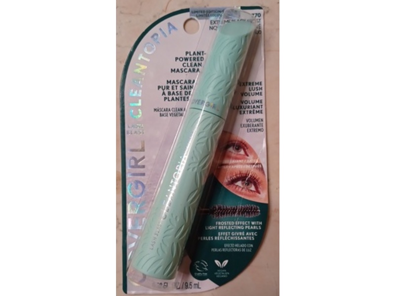 CoverGirl Lash Blast Cleantopia Mascara, 770 Extreme Black Frost, 0.32 oz/9.5 mL