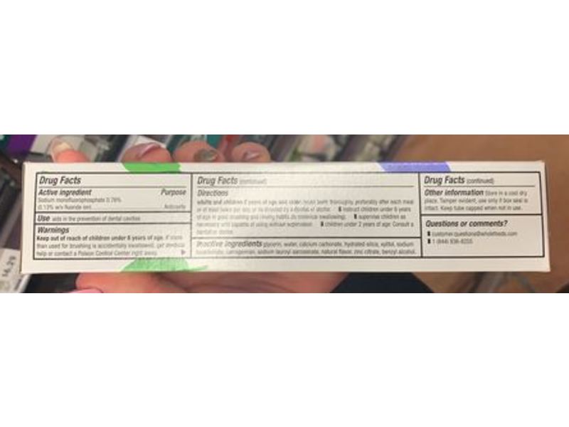 365 Everyday Value Fluoride Toothpaste, Peppermint, 5.5 oz/156 g