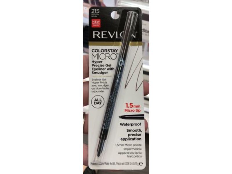 Revlon Colorstay Micro Hyper Precision Gel Eyeliner, 215 Brown, 0.008 oz/0.23 g