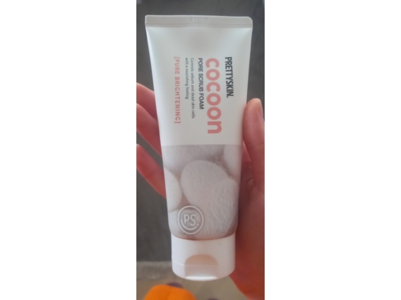 Pretty Skin Pure Brightening Pore Scrub Foam, Cocoon, 5.07 fl oz/150 mL