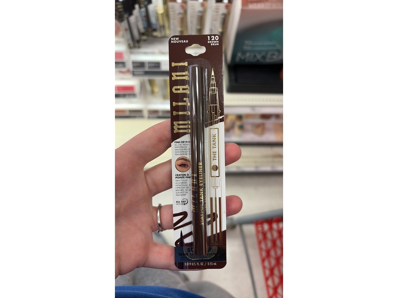 Milani Stay Put Tank Liquid Eyeliner, 120 Brown, 0.019 fl oz/0.55 mL