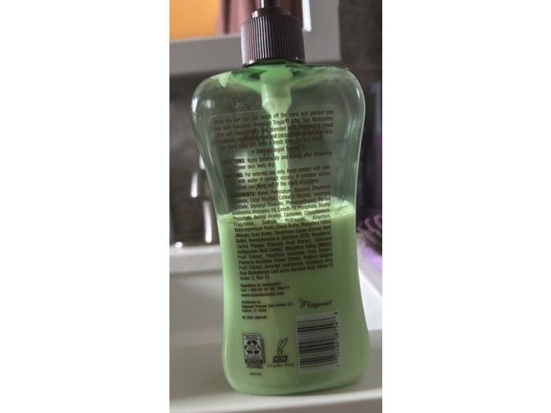 Hawaiian Tropic Moisturizer After Sun, Lime Coolada, 16 fl oz/473 mL, Pack Of 2