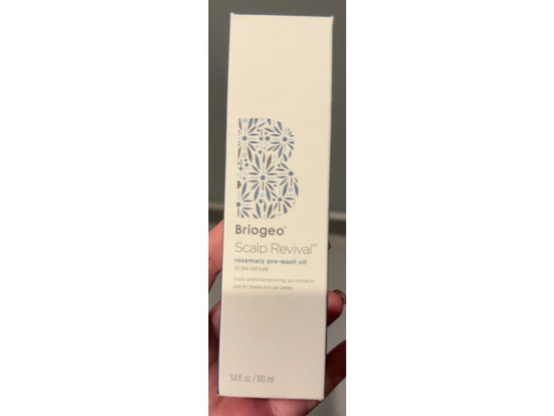 Briogeo Scalp Revival Pre-Wash Oil, Rosemary, 3.4 fl oz/100 mL