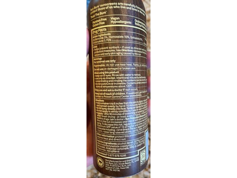 Sun Bum Premium Moisturizing Sunscreen Spray, SPF 30, 5 oz/142 g