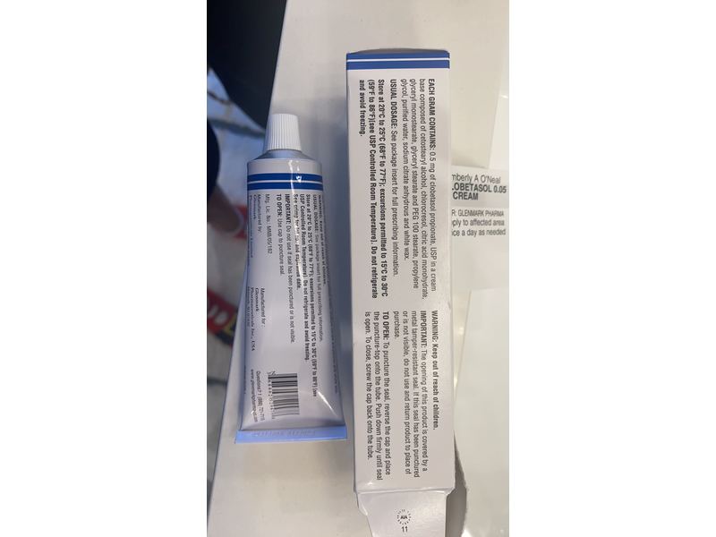 Clobetasol Propionate Cream USP 0.05%, 45 g, Glenmark (RX)