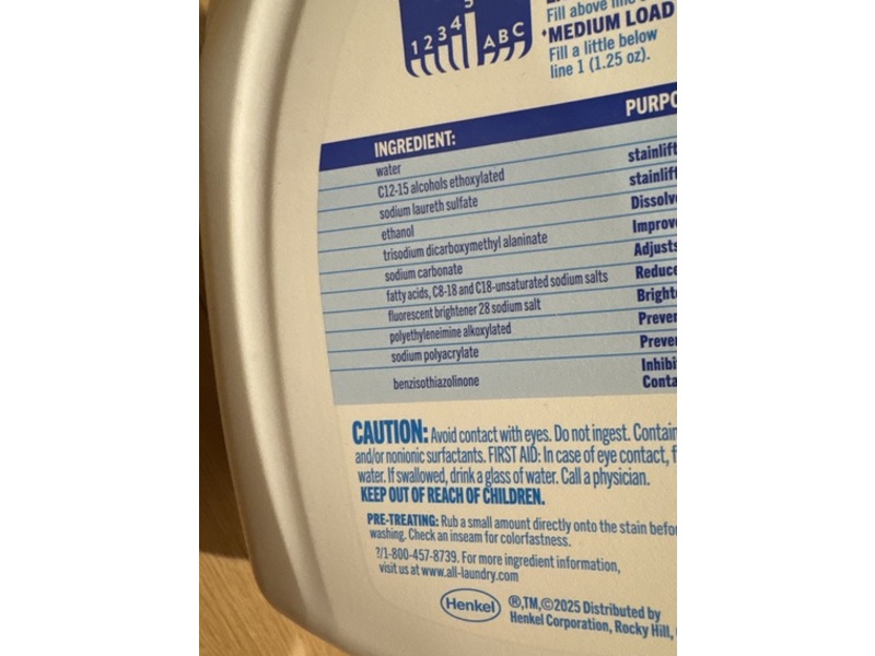 All Plus+ Laundry Detergent, Free & Clear, 160 Loads, 200 fl oz/5.91 L