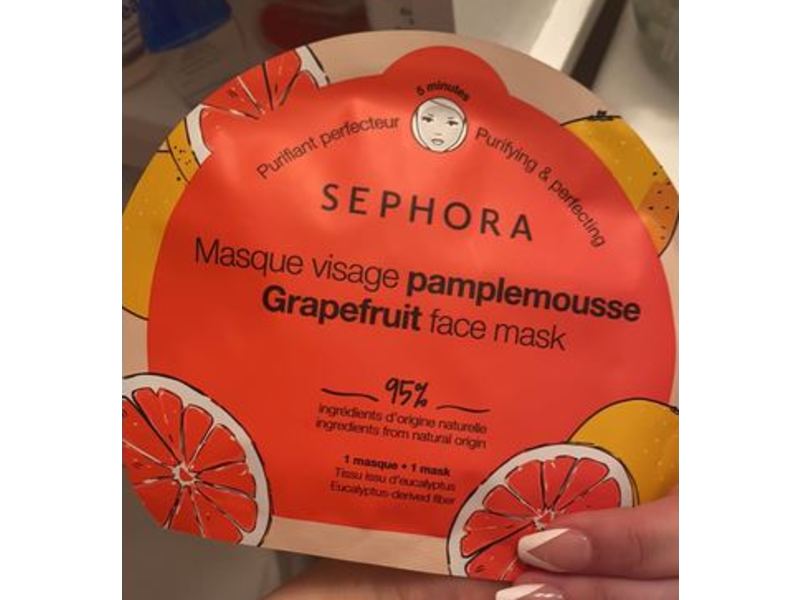 Sephora Face Mask, Grapefruit, 1 Count