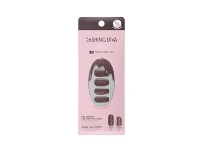Dashing Diva Glaze Nail Strips Kit, Espresso Me, 32 Strips