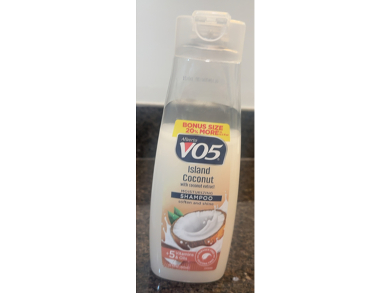 Alberto VO5 Moisturizing Shampoo, Island Coconut, 15 fl oz/443 mL