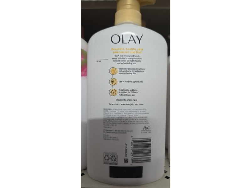 Olay Ultra Moisture Body Wash, Shea Butter, 27 fl oz/798 mL