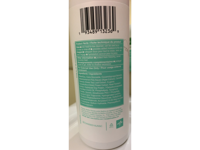 Medline Remedy Phytoplex Hydrating Shampoo &Bodywash, 16 fl oz/472 mL