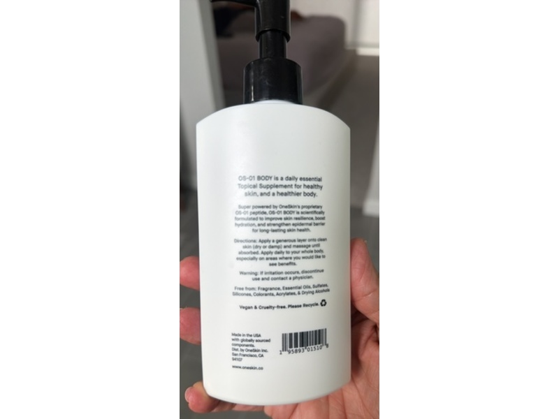 OneSkin OS-01 Body Essential Moisturizer, 8.45 fl oz/250 mL