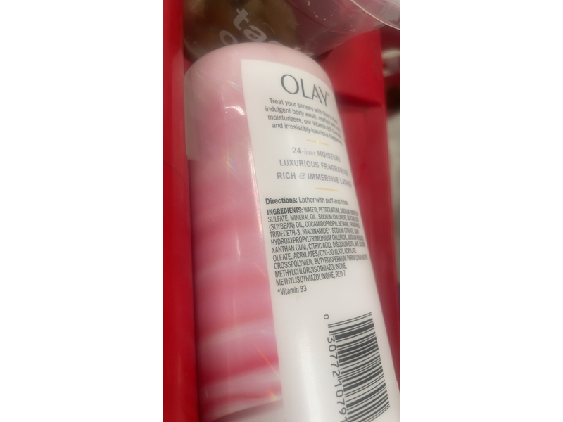 Olay Indulgent Moisture Body Wash, Notes of Rose & Cherry Creme, 20 fl oz/591 mL