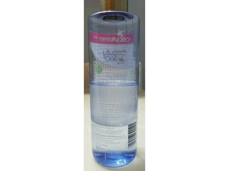 CVS Beauty 360 Gentle Eye Makeup Remover, 6.25 fl oz/244 mL