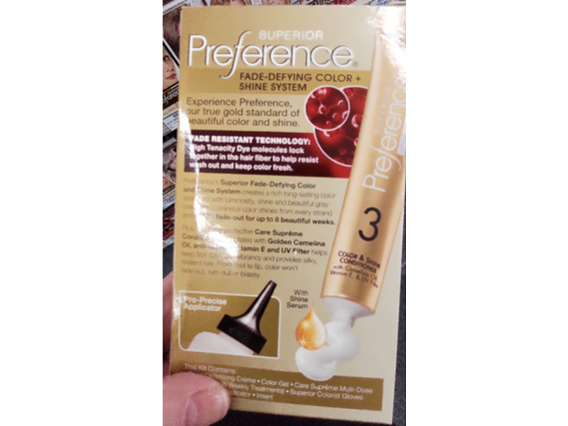 L'Oréal Paris Superior Preference Fade-Defying + Shine Permanent Hair Color, 7LA Lightest Auburn, 1 Application