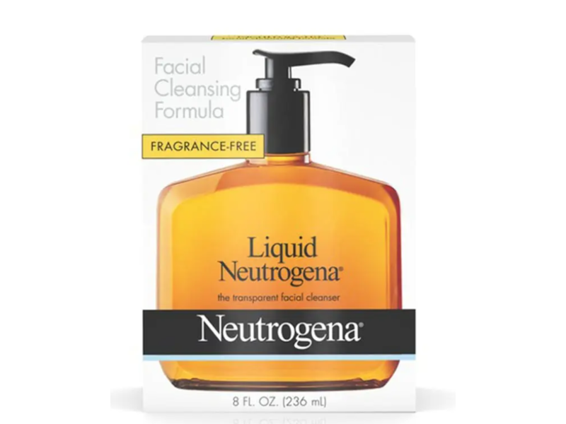 Neutrogena Liquid The Transparent Facial Cleanser, Fragrance Free, 8 fl oz/236 mL